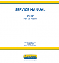 repair manual New Holland 790CP Pick-up Header Service Manual PDF