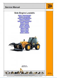 repair manual JCB Side Engine Loadalls Service Manual PDF