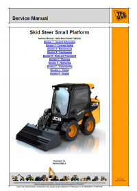 repair manual JCB Skid Steer Small Platform Service Manual PDF