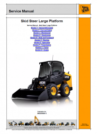 repair manual JCB Skid Steer Large Platform 225, 225T, 260, 260T, 280, 300, 300T, 320T, 330 Service Manual PDF