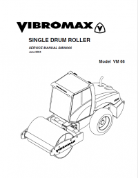 repair manual JCB Vibromax VM 66 Single Drum Roller Service Manual SM86066 PDF