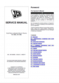 repair manual JCB Teletruks TLT 25G, TLT 30G Service Manual PDF