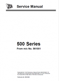 repair manual JCB Teletruks 525, 527, 530, 535, 537 Series Service Manual PDF