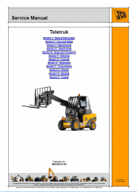 repair manual JCB Teletruk Tier 2 Machines Service Manual PDF