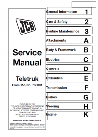 repair manual JCB Teletruk No788001 Service Manual PDF