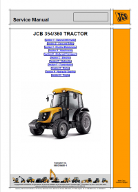 repair manual JCB Tractors 354, 360 Service Manual PDF