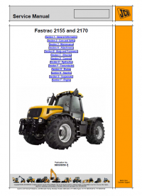 repair manual JCB Tractors Fastrac 2155, 2170 Service Manual PDF