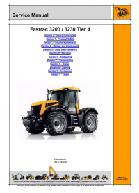 repair manual JCB Tractors Fastrac 3200 / 3230 Tier 4 Service Manual PDF
