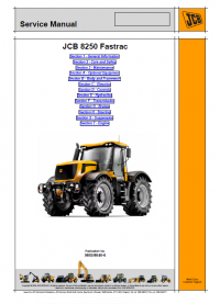 repair manual JCB Tractor 8250 Fastrac Service Manuals PDF
