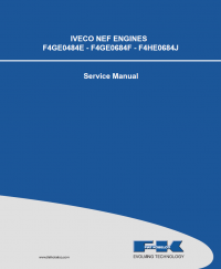 repair manual IVECO NEF Engines F4GE0484E - F4GE0684F - F4HE0684J for Kobelco PDF Manual