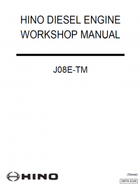 repair manual Hino Diesel Engine J08E-TM Workshop Manual PDF
