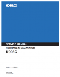 repair manual Kobelco Hydraulic Excavator K903C PDF Service Manual
