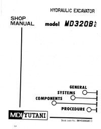 repair manual Kobelco MD320BLC Hydraulic Excavator PDF Shop Manual
