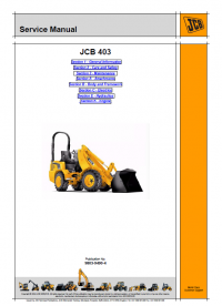 repair manual JCB Wheeled Loader 403 Service Manuals PDF