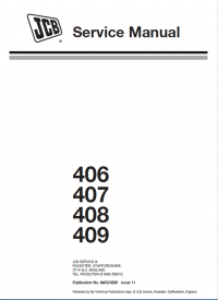 repair manual JCB Wheeled Loaders 406, 407, 408, 409 Service Manual PDF