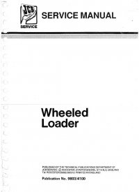 repair manual JCB Wheeled Loaders 410, 412, 415, 420, 425, 430 Service Manual PDF