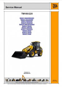repair manual JCB Wheeled Loaders TM180/220 Service Manual PDF