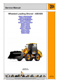 repair manual JCB Wheeled Loading Shovel 406/409 Service Manual PDF
