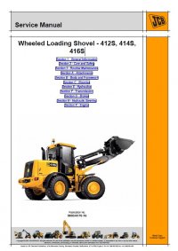 repair manual JCB Wheeled Loading Shovel 412S, 414S, 416S Service Manual PDF