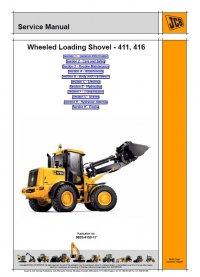 repair manual JCB Wheeled Loading Shovel 411, 416 Service Manual PDF
