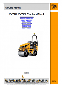 repair manual JCB Vibromax VMT160, VMT260 Tier 2, Tier 4 Service Manual PDF