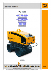 repair manual JCB Vibromax VM 1500 Single Drum Roller Service Manual PDF