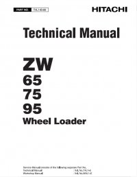 repair manual Hitachi Wheel Loaders ZW65, ZW75, ZW95 Technical Manual PDF