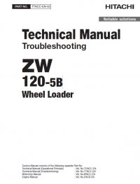 repair manual Hitachi Wheel Loader ZW120-5B Troubleshooting Technical Manual PDF