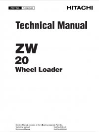 repair manual Hitachi Wheel Loader ZW20 Technical Manual PDF