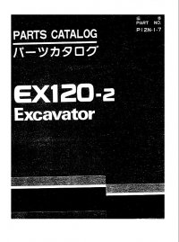 spare parts catalog Hitachi Excavator EX120-2 Parts Catalog PDF