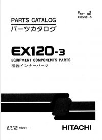 spare parts catalog Hitachi Excavator EX120-3 Equipment Components Parts Catalog PDF