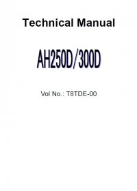 repair manual Hitachi Articulated Dump Trucks AH250D/300D Technical Manual PDF