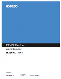 repair manual Kobelco SK55SRX Tier 4 Hydraulic Excavator Set of Manuals