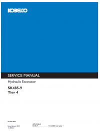 repair manual Kobelco SK485-9 Tier 4 Excavator PDF Service Manual