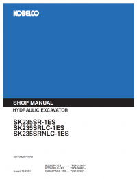 repair manual Kobelco SK235SR/LC/NLC-1ES Excavators PDF Shop Manual