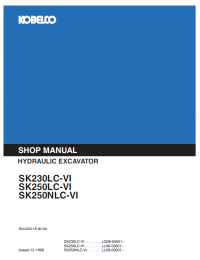 repair manual Kobelco SK230LC-VI SK250LC/NLC-VI Excavator PDF Shop Manual