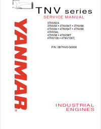 repair manual Yanmar 3TNV and 4TNV Series Industrial Engines for JCB Service Manual PDF