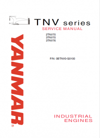 repair manual Yanmar TNV Series 2TNV70, 3TNV70, 3TNV76 Industrial Engines for JCB Service Manual PDF