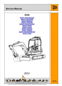 repair manual JCB 8056 Excavators Service Manual PDF