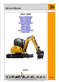 repair manual JCB 8055, 8065 Excavators Service Manual PDF