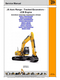 repair manual JCB JS Auto Range Tracked Excavators Service Manual PDF