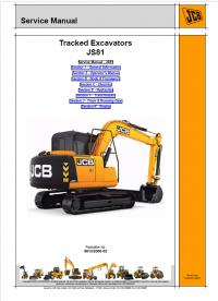 repair manual JCB JS81 Tracked Excavators Service & Operator’s Manuals PDF