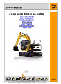 repair manual JCB JS 200 Series Tracked Excavators Service Manual PDF