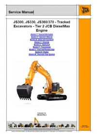 repair manual JCB Tracked Excavators JS300, JS330, JS360, JS370 Tier2 JCB DieselMax Engine Service Manual PDF