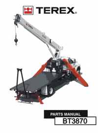 spare parts catalog Terex BT3870 Crane Parts Manual PDF