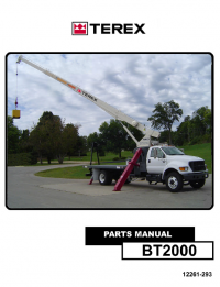 spare parts catalog Terex BT2000 Crane PDF Parts Manual