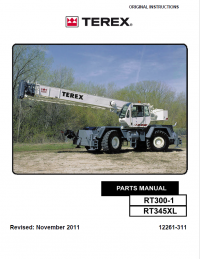 spare parts catalog Terex RT300-1 & RT345 XL Parts Manual & Schematics PDF