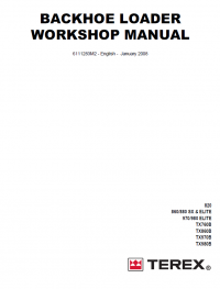repair manual Terex TX760B-TX980B, 820/860/980 Loaders PDF Workshop Manual