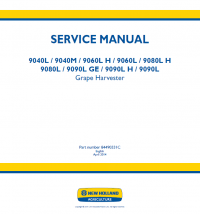 repair manual New Holland Grape Harvester 9040/60/80/90 L/M/H Service Manual PDF