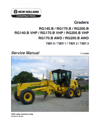 repair manual New Holland Graders RG140/170/200.B VHP/AWD Service Manuals PDF